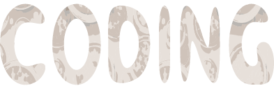 Text that says 'coding'